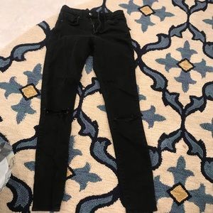 Top shop ripped high waisted Jamie jeans